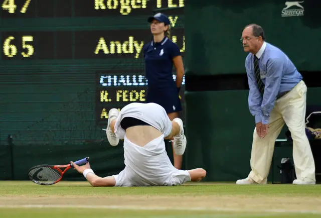 Энди Маррей на корте Уимблдона, 2012