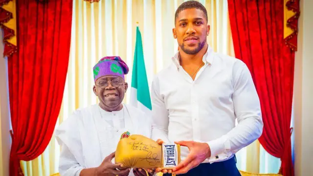 Mụ na Anthony Joshua ekwuola n’ekwentị - Onyeisiala Tinubu