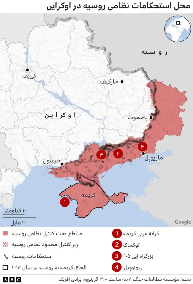 استحکامات نظامی روسیه در اوکراین
