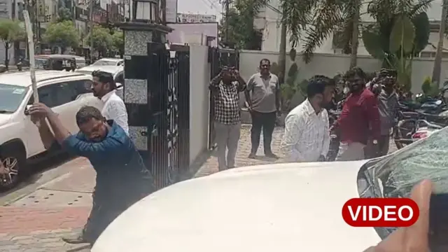 కరీంనగర్‌, ఎమ్మెల్యే గంగుల కమలాకర్, క్యాంప్ కార్యాలయం, ఉద్రిక్త పరిస్థితులు, హుజూరాబాద్, ఎమ్మెల్యే పాడి కౌశిక్ రెడ్డి, కేంద్ర హోంశాఖ సహాయమంత్రి బండి సంజయ్‌, బీజేపీ కార్యకర్తలు, దాడి 
