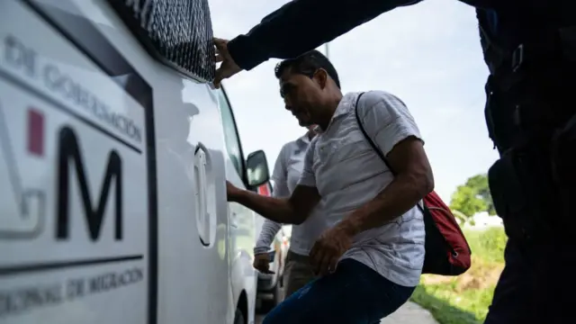 Migrantes en frontera sur