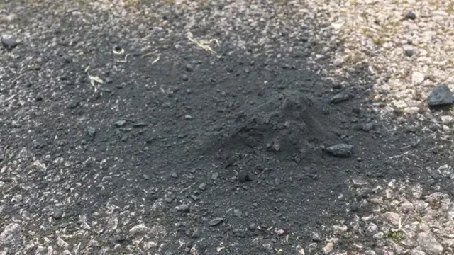Driveway pile, meteor