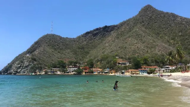 Una playa venezolana.