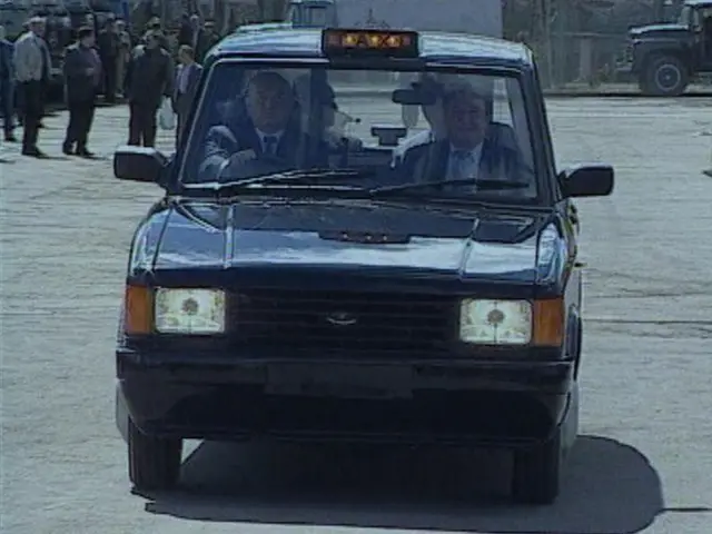 रूस में एक टैक्सी