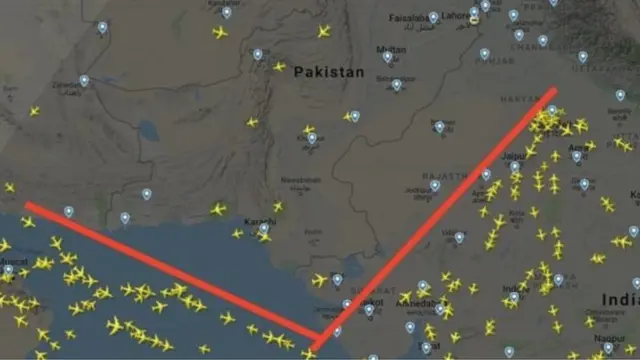 उड़ानों का नक्शा