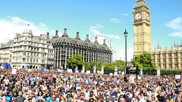 Marcha por Europa en Londres