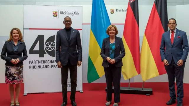 Aha hari ku wa 15 ruhuhuma, aho Perezida Kagame yari mu mubonano na Malu Dreyer, arongoye reta y'akarere ka Rhénanie-Palatinat, Rhineland-Palatinate, mu gisagara ca Mayence /Mainz