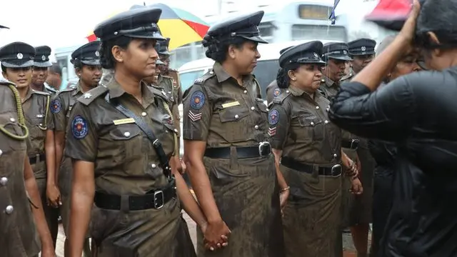 Women protest in Colombo