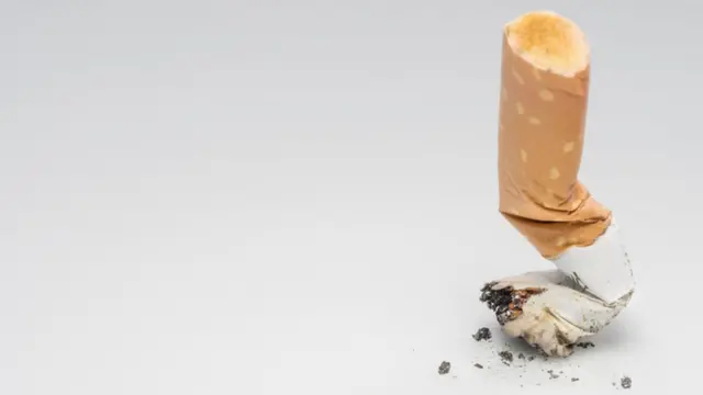 Colilla de cigarrillo.