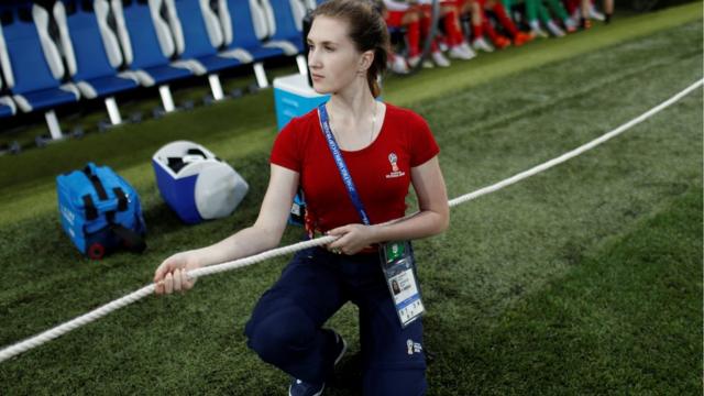Voluntária russa na Copa do Mundo