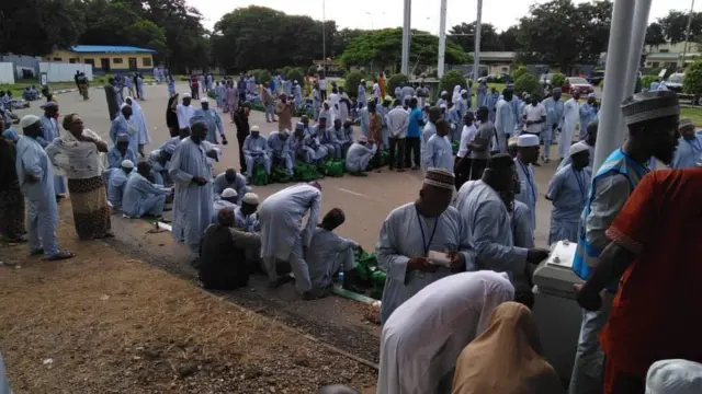 Àwòrán bí àwọn Alalaaji àkọkọ Hajj 2018 ṣé n gbéra labuja