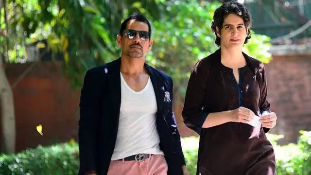 રૉબર્ટ વાડ્રા અને પ્રિયંકા ગાંધી