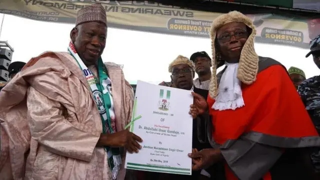 Govnor Abdullahi Ganduje for im inauguration ceremony