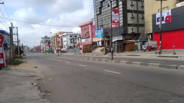 Empty Lagos road