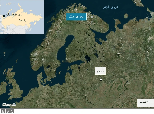 نقشه سورمورسک