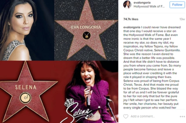 Mensaje de Eva Longoria en Instagram