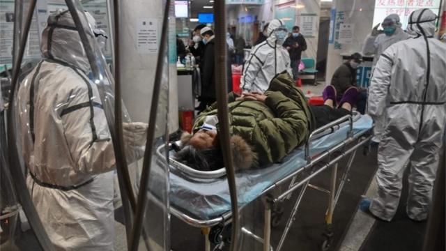 Wuhan Red Cross hospital during the new coronavirus outbreak, 25 January 2020
