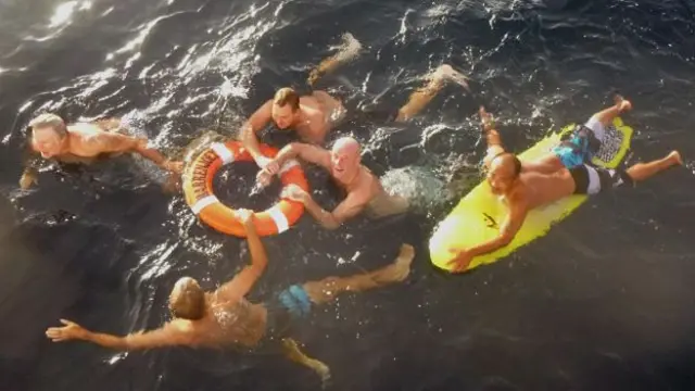 Brett durante resgate