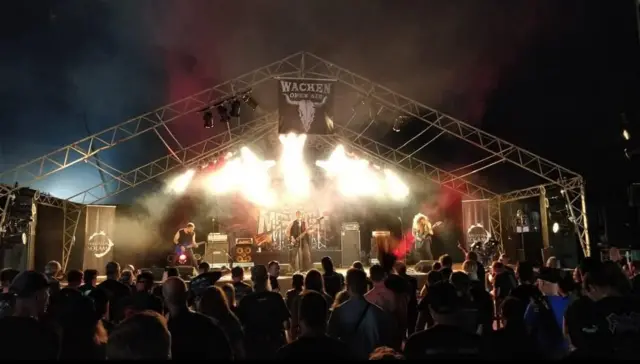 فرقة Veritatem Solam المصرية في مهرجان Wacken Open Air بألمانيا عام 2019، وهو أحد أكبر المهرجانات العالمية لموسيقى الهيفي ميتال.