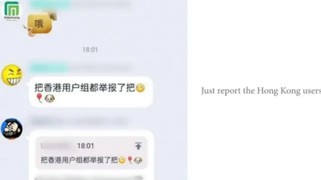 En algunos canales de chat se enviaron mensajes intimidantes