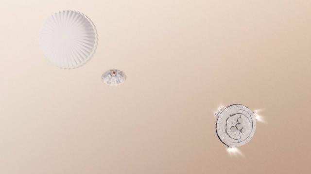 Simulação do pouso da sonda