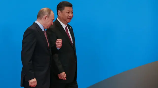 Владимир Путин и Си Цзиньпин на форуме "Один пояс, один путь".