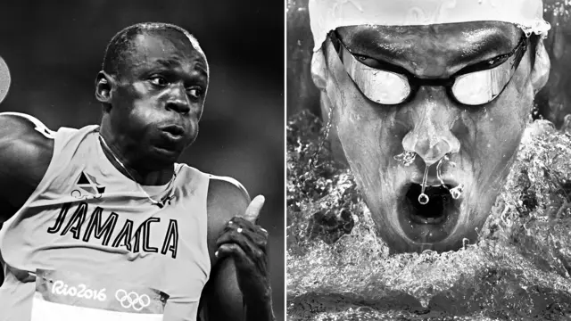 Usain Bolt y Michael Phelps