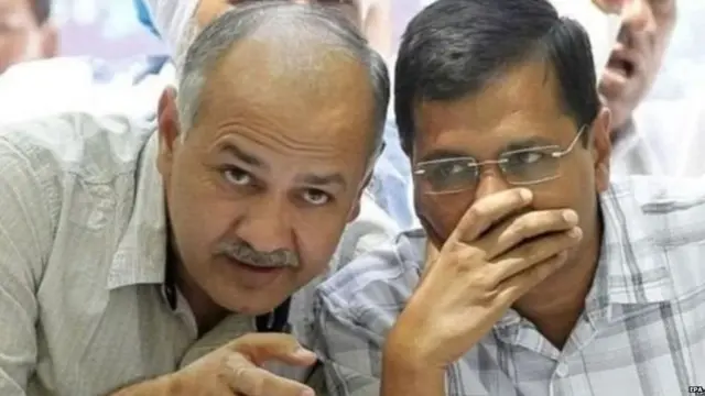 मनीष सिसोदिया और अरविंद केजरीवाल