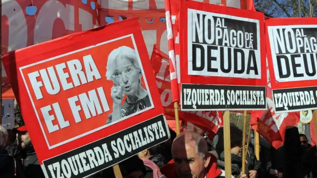 Protestos na Argentina