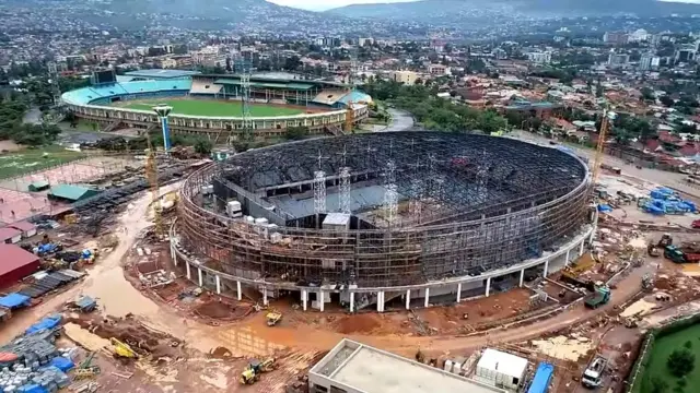 Ikibuga cya Kigali Arena kiri kubakwa