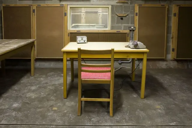 Студия Би-би-си в подземном бункере в Corsham Turnstile в Уилтшире