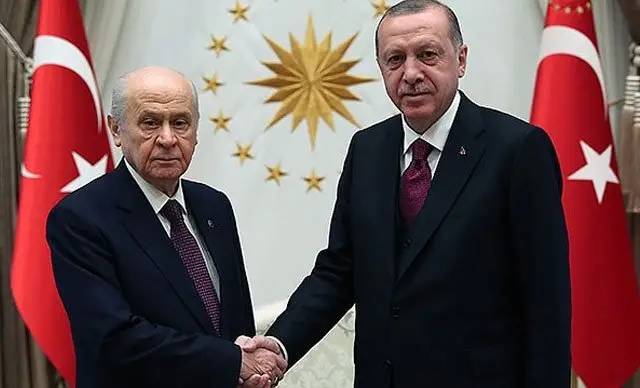 MHP Genel Başkanı Devlet Bahçeli ve Cumhurbaşkanı Recep Tayyip Erdoğan