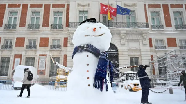 Снегопад в Мадриде
