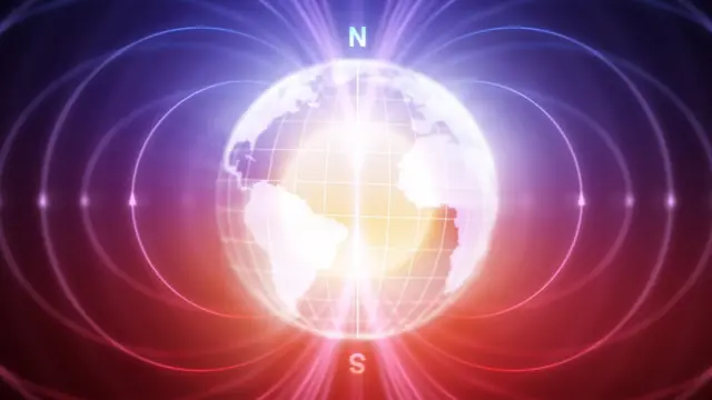 Campo magnético de la Tierra.