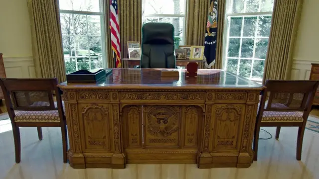 Escritorio en el Despacho Oval en la Casa Blanca