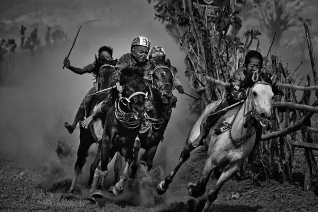 Всадники на лошадях