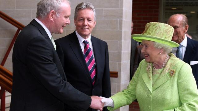 The Queen and Martin McGuinness shook hands in public in 2012 in what was seen as a 'seismic moment' in his political journey
