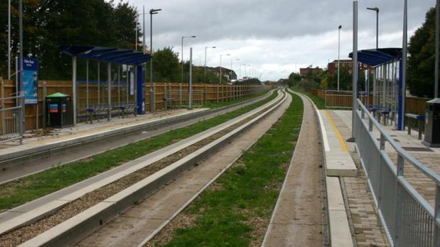 Luton busway crash Man dies after being hit by bus