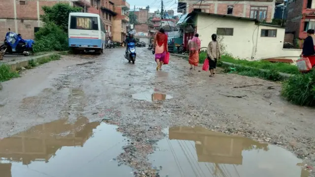 भक्तपुरको बेंसीको सडक