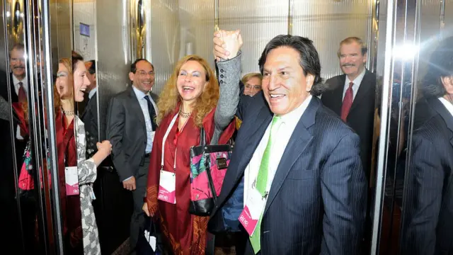 Eliane Karp y Alejandro Toledo.