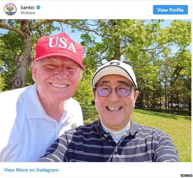 Ông Trump và ông Abe