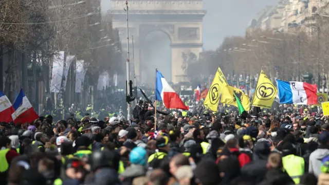 Париж, протесты