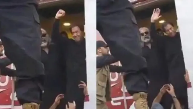 ઇમરાન ખાન ઘટનાસ્થળ પર