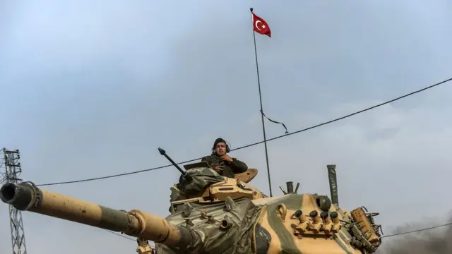 Fırat Kalkanı Harekâtı'na katılan bir Türk askeri