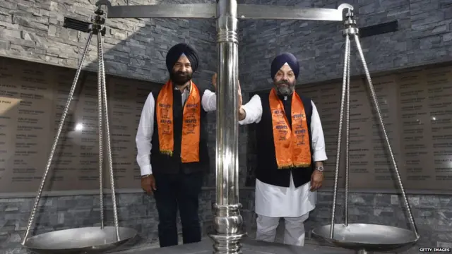 Manjit Singh GK (represents Shiromani Akali Dal Badal party) along with DSGMC General Secretary Manjinder Singh Sirsa