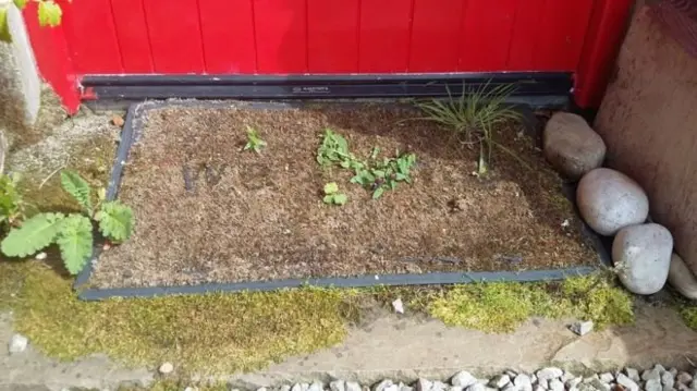 அயர்லாந்தின் உள்ள ஒரு வீட்டின் வாசலில்