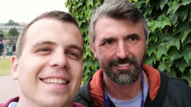 Ivanišević i Slobodan Maričić, novinar BBC-ja na srpskom