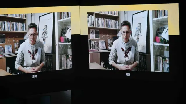 周冠威透過越洋連線發表得獎感言：「祈求單是這套電影的存在，可以給你一份安慰，一份擁抱。