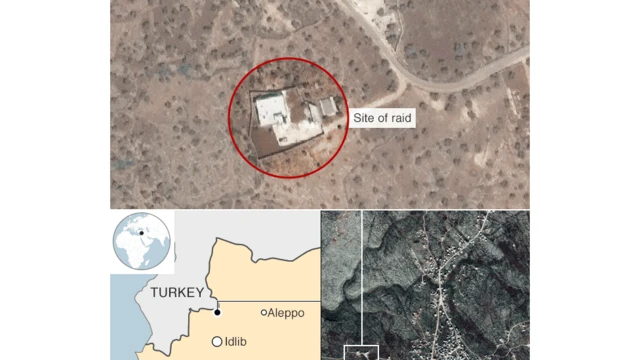 Map of where the raid took place