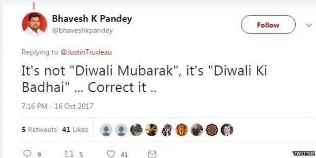 जस्टिन ट्रूडो, दिवाली, हिंदू, भारतीय, त्योहार. अरबी, कनाडा, ट्विटर, सोशल मीडिया, ट्रोल